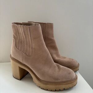 Dolce Vita Tan Suede Heeled Boots